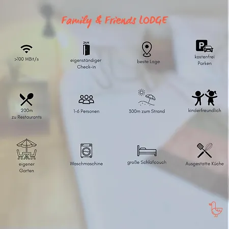 Lage, Familienfreundlich Mit Garten & Parkplatz - Bis Zu 6 Pers - Family & Friends Grömitz