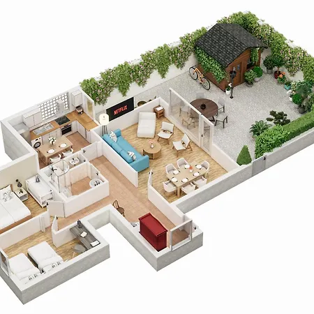 Lage, Familienfreundlich Mit Garten & Parkplatz - Bis Zu 6 Pers - Family & Friends Apartmán Grömitz